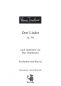 Preview: Drei Lieder op. 38a - Bariton und Klavier (n. Texten v. Max Dauthendey)