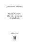 Preview: Kleine Phantasie über ein Thema von Armin Knab für Klavier solo