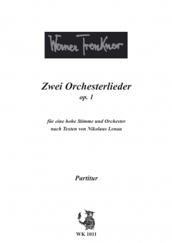 Zwei Orchesterlieder für eine hohe Stimme und Orchester, Partitur