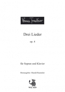 Drei Lieder für Sopran op. 4