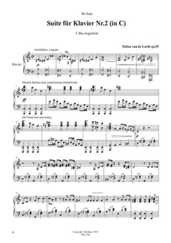 Suite für Klavier Nr. 2 in C opus 55