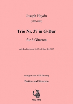 Haydn, Joseph - Trio Nr. 37 in G-Dur  für 3 Gitarren