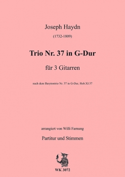 Haydn, Joseph - Trio Nr. 37 in G-Dur  für 3 Gitarren