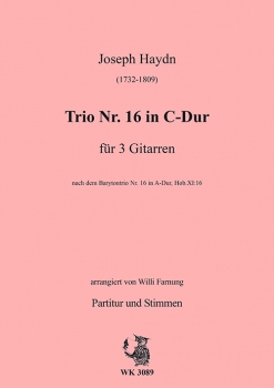 Haydn, Joseph - Trio Nr. 16 in C-Dur  für 3 Gitarren