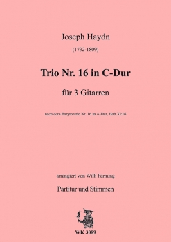 Haydn, Joseph - Trio Nr. 16 in C-Dur  für 3 Gitarren