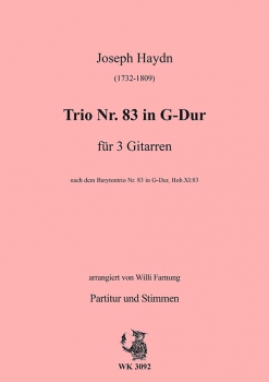 Haydn, Joseph - Trio Nr. 83 in G-Dur  für 3 Gitarren