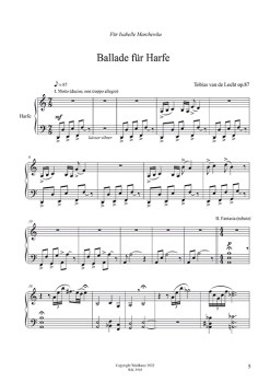 Ballade op. 87 für Harfe solo