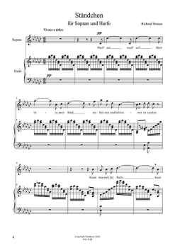 Ständchen - Serenade op. 17 Nr. 2 - für Sopran und Harfe