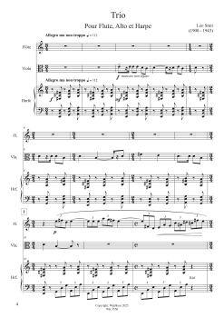 Trio für Flöte, Viola und Harfe