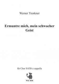 Ermuntre dich, mein schwacher Geist op. 3 RV, Nr. 1 SATB