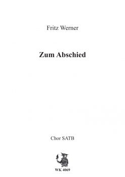 Zum Abschied - Chor SATB a cappella