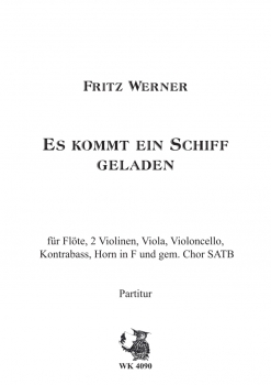 Es kommt ein Schiff, geladen - für Chor SATB, Solostimme und Streicher