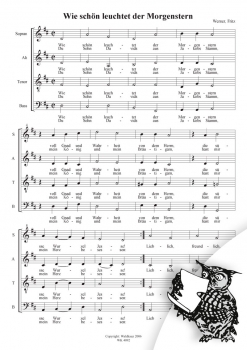 Wie schön leuchtet der Morgenstern - Chor SATB a cappella