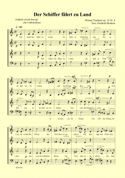 Der Schiffer fährt zu Land op. 16 Nr. 4