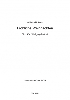 Fröhliche Weihnachten - für Chor SATB a cappella