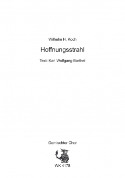 Hoffnungsstrahl - für Chor SATB a cappella