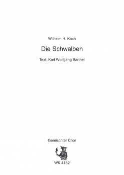 Die Schwalben - für Chor SATB a cappella