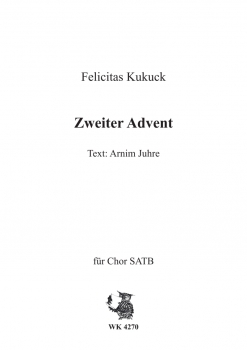 Zweiter Advent - Adventslied für Chor SATB a cappella