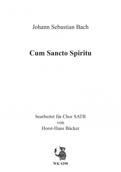 Cum Sancto Spiritu  -  SATB     Johann Sebastian Bach