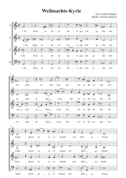 Weihnachts-Kyrie - SATB a cappella