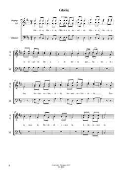 Messe für gemischten Chor SAM - Chor-Partitur