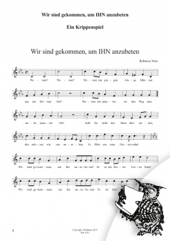 Wir sind gekommen, um IHN anzubeten - Ein Krippenspiel für Kinderchor und Instrumente