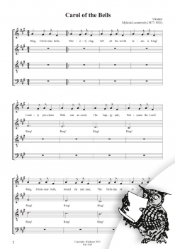 Carol of the Bells - (Ring, Christmas Bells) Chor SATB a cappella