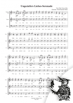 Ungeziefers Liebesserenade - für Chor SSATB a cappella