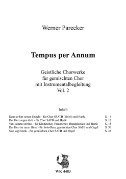 Tempus Per Annum, Vol. 2 - Geistliche Chorwerke für gem. Chor und Instrumentalbegleitung