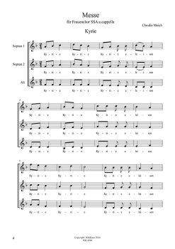 Messe für Frauenchor SSA a cappella