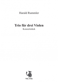 Rummler, Harald - Trio für drei Violen