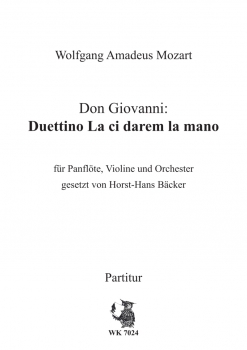 Duettino La cidarem - für Panflöte, Violine und Orchester