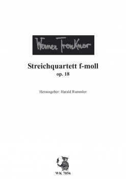 Streichquartett f-Moll op. 18 für 2 Violinen, Viola und Violoncello