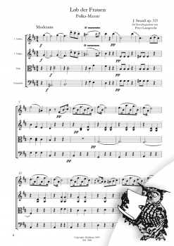 Strauss, Johann - Lob der Frauen - Streichquartett