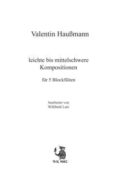 Musik der Renaissance: Tänze von Valentin Haußmann für 5 Blockflöten SSATB