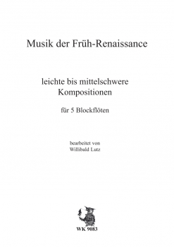 Musik der Frührenaissance - für 5 Blockflöten SSATB