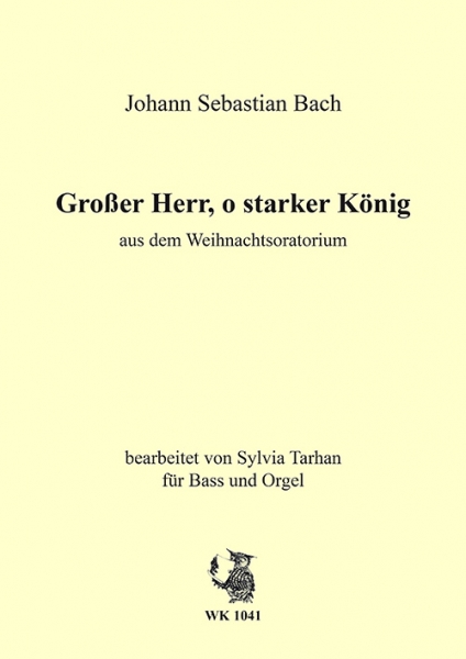 Großer Herr, o starker König - für Bass und Orgel