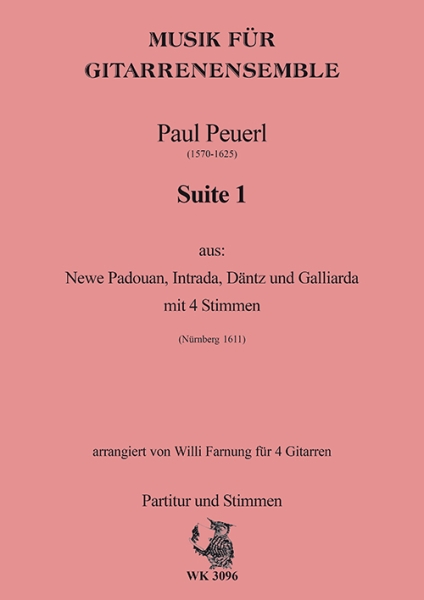 Peuerl, Paul - Suite Nr. 1 für 4 Gitarren