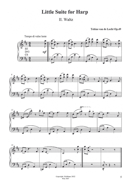 Little Suite für Harfe solo op. 49