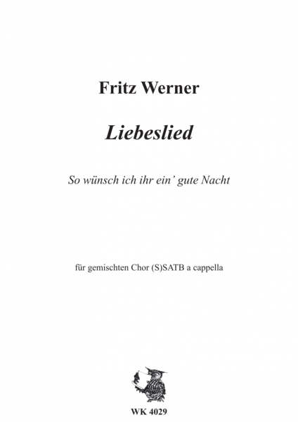 Liebeslied für Chor SSATB a cappella
