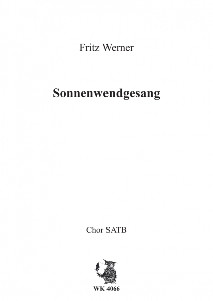 Sonnenwendgesang - Chor SATB a cappella