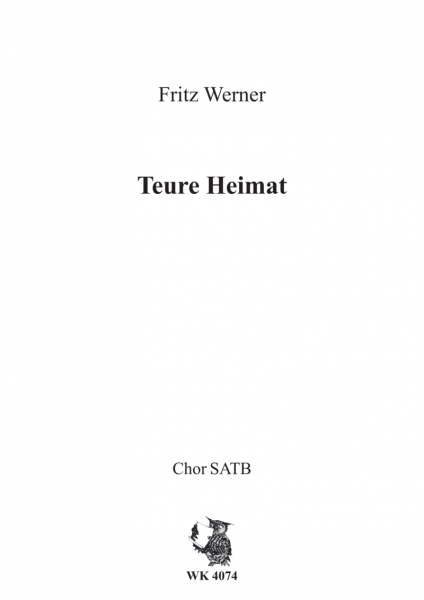 Teure Heimat - Chor SATB a cappella