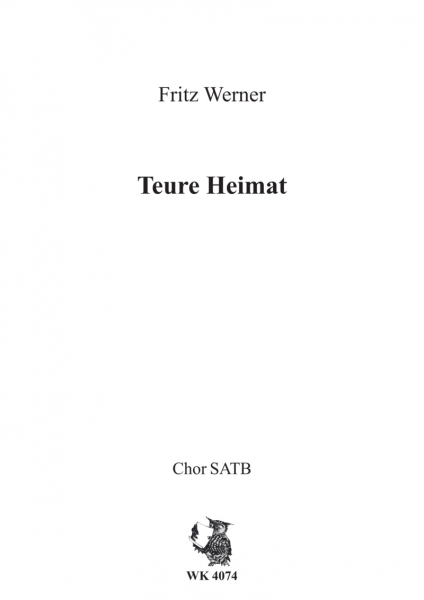 Teure Heimat - Chor SATB a cappella