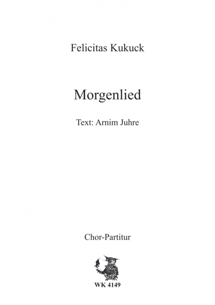 Morgenlied - für Chor SATB a cappella