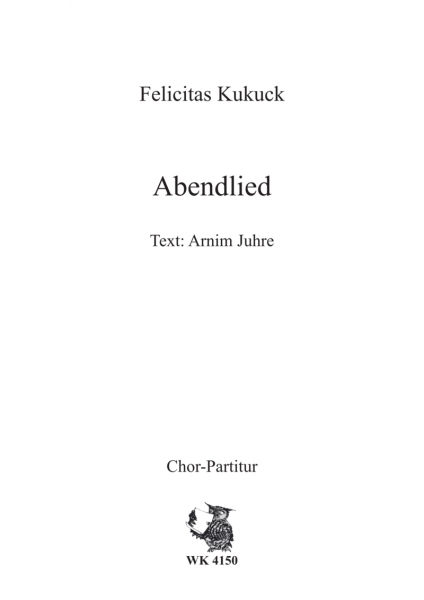 Abendlied - Chor SATB a cappella