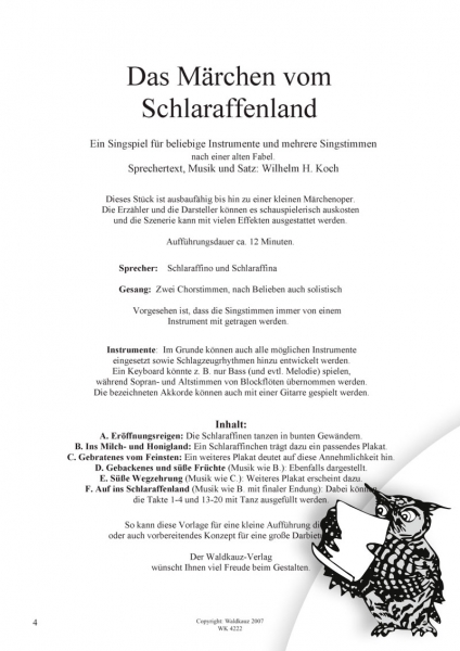 Schlaraffenland - Singspiel