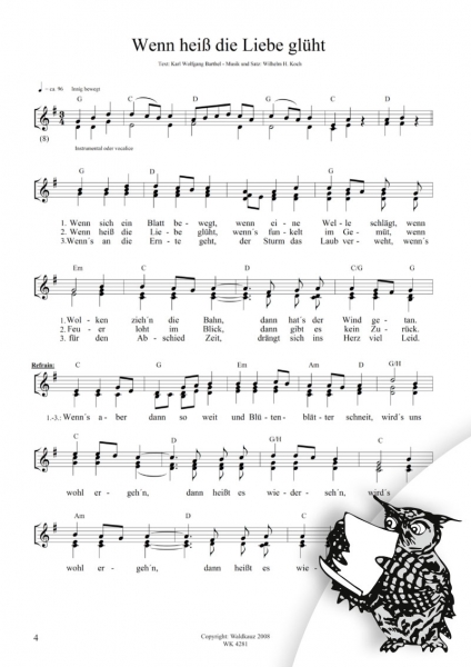 Freundschaft - Dreistimmige Chorsätze mit Akkordangaben