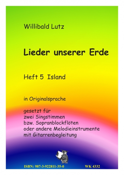 Lieder dieser Erde - Heft 5 -   - für 2st. Gesang oder 2 Blockflöten