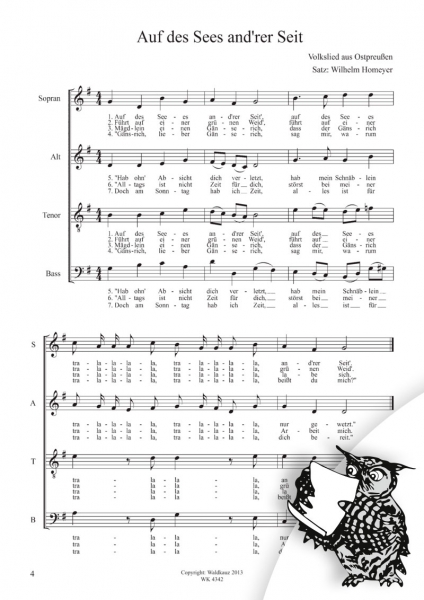 Volkslieder aus Ostpreußen und Litauen - SATB