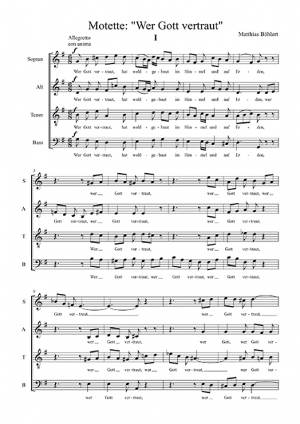 Wer Gott vertraut